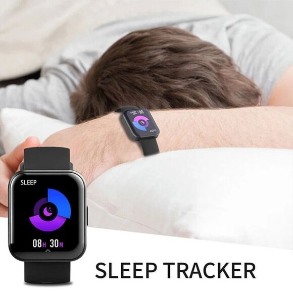 MISIRUN BLACK FASHION SMART WATCH W/ 1.71" COLOR TOUCH SCREEN - Picture 6 of 6